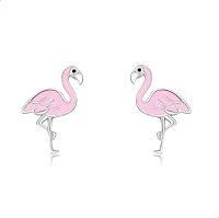 wholesale 925 Sterling Silver Flamingo Stud Earrings Animal s for Women-Flamingo Earrings