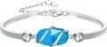 wholesale Sterling Silver Gemstone Bracelet for Women Fine Jewelry Gift-0-19