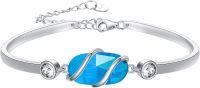 wholesale Sterling Silver Gemstone Bracelet for Women Fine Jewelry Gift-A-Topaz-Dec.