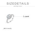 wholesale S925 Sterling Silver Wedding Ring with Diamond Accent Band-0-6