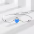 wholesale 925 Sterling Silver Moonstone Graduation Cap Charm Bracelet Wholesale Gift for Women-0-2
