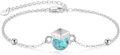 wholesale 925 Sterling Silver Turquoise Graduation Cap Charm Bracelet Gift for Women-0-0