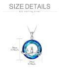 TOUPOP Sterling Silver Crystal Cat Necklace Gifts For Women Girls-0-5