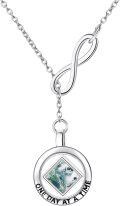 wholesale Sterling Silver NA Recovery Symbol Necklace Sobriety Gift for Women-0-0