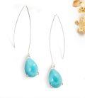 wholesale 925 Sterling Silver Teardrop White and Pink Opal Drop Earrings-0-23