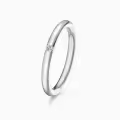 TOUPOP 925 Sterling Silver/10k/14k/18k Gold Moissanite Couples Rings Set-0-3