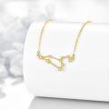 wholesale 14K Yellow Gold Star Constellation Pendant Necklace for Women-0-1
