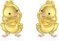 wholesale 925 Sterling Silver Plated Gold Chick Stud Earrings - Adorable Bird  for Girls and Women-0-0