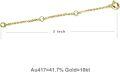 wholesale  Gold 10K 2 3 4 Inch Dainty Durable Chain Extender for Jewelry ( chars)-0-13