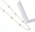 wholesale Gold-Plated 925 Sterling Silver CZ Thin Choker Necklace for Women-0-2
