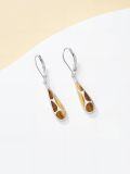 wholesale Teardrop Earrings For Women 925 Sterling Silver Gemstones Dangle Leverback Earring Jewelry Birthday Christmas Gifts For Women Her -0-2