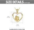 wholesale 14K Gold Mother & Child Heart Necklace - Mommy and Me  Set-0-5