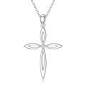 wholesale 925 Sterling Silver Leaf Design Pendant with Cubic Zirconia and Chain for Women-0-0