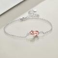 wholesale 925 Sterling Silver Fox Charm Bracelet-0-3