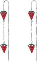wholesale 925 Sterling Silver Watermelon Slice Drop Earrings for Women Girls-0-0