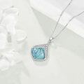 wholesale 925 Sterling Silver Moonstone Lapis Larimar Moss Agate Teardrop Filigree Pendant-0-96