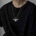 wholesale 925 Sterling Silver Vintage Style Hawk Pendant Necklaces for Men Dad Gifts-0-2