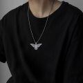 wholesale 925 Sterling Silver Vintage Style Hawk Pendant Necklaces for Men Dad Gifts-0-2