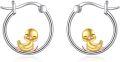 wholesale 925 Sterling Silver Ducky Hoop Earrings - Adorable Gift for Her-0-0
