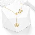 wholesale 14K Gold Opal Heartbeat Stethoscope Necklace for Nurses-0-13
