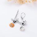 wholesale 925 Sterling Silver Bat & Pumpkin Halloween Drop Earrings Gift for Her-0-4