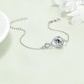 wholesale 925 Sterling Silver Infinity Love Heart Urn Keepsake Memorial Ashes Holder Bracelet for Women-0-3