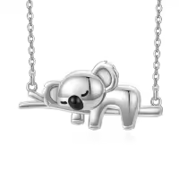 wholesale 925 Sterling Silver Koala Pendant Necklaces Wholesale - Adorable Animal Charm s for Her-A-Silver