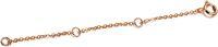 wholesale  Gold 10K 2 3 4 Inch Dainty Durable Chain Extender for Jewelry ( chars)-3 Inches Rose Gold