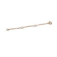 wholesale 925 Sterling Silver Plated 14k Yellow Gold 2 3 4 Necklace Chain Extender Dainty Strong Removable Jewelry Extension for Necklaces & Bracelets-3 Inches Rose Gold