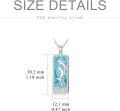 wholesale  Sterling Silver Dolphin Pendant Necklace Ocean Jewelry Gift for Women -0-2