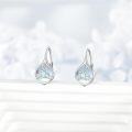wholesale 925 Sterling Silver Celtic Knot Moonstone Teardrop Leverback Earrings-0-2