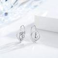 wholesale 925 Sterling Silver Dinosaur Leverback Earrings for Women-0-1