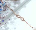 wholesale 14K Gold Infinity Charm Bracelet with Pearls and Cubic Zirconia for Women's Gifts-0-21