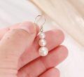 wholesale 14K Rose Gold Freshwater Pearl Drop Earrings for Women Gift Ideas-0-3
