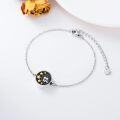 wholesale TOUPOP Ashe Bracelets For Women Sterling Silver Suflower/rose Flower/paw Print Urn Cremation Jewelry Pet Ashes For Women Keepsake Bracelet -0-4