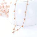 wholesale 14k Rose Gold Tiny Ball Choker Necklace for Women 14-19 inch -0-4