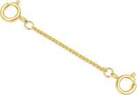 wholesale 10K Yellow Gold 1 2 3 4 5 Necklace Extender Chain w Double Spring Clasp Bracelet Anklet Extension-Style 5 1inch