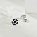 wholesale 925 Sterling Silver Soccer Ball Stud Earrings Sporty Fashion s for Women and Girls-0-3