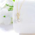 wholesale 14K Gold Freshwater Pearl Pendant Necklace for Women Gifts for Wife Girlfriend Mom-0-3