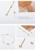 wholesale 14k Rose Gold Chain Bracelet Wholesale With Heart Charm-0-19