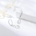 wholesale 925 Sterling Silver Cat Heart Drop Earrings for Women Hypoallergenic Fine -0-1