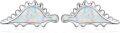 wholesale 925 Sterling Silver Dinosaur Shape White Opal Studs for Sensitive Ears-0-0