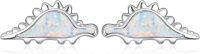 wholesale 925 Sterling Silver Dinosaur Shape White Opal Studs for Sensitive Ears-Dinosaur-C