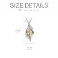 TOUPOP Sterling Silver Birthstone Infinity Necklace Always My Sister Forever My Friend-0-5