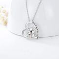 wholesale Sterling Silver Stone Cute Animal Pendant Necklace for Couples Sister Daughter Mother Birthday Gift-0-140
