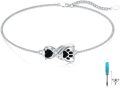 wholesale Sterling Silver Paw Print Urn Bracelet for Pet Ashes Memorial Jewelry-0-2
