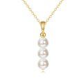 wholesale 14K Gold Freshwater Pearl Drop Pendant Necklace for Women-0-0
