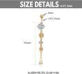 wholesale 14k Gold Snowflake Infinity Dangle Belly Button Ring CZ Piercing  for Her-0-4
