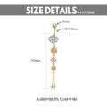 wholesale 14k Gold Dangle Belly Rings Wholesale With Snowflake And Crystal Charms-0-4