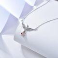 wholesale Sterling Silver Birthstone Phoenix Necklace for Women-0-1